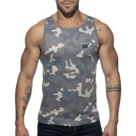 AD801 WASHED CAMO TANK TOP